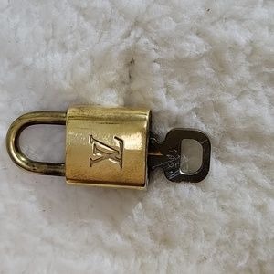 Louis Vuitton Gold Lock Keepall Speedy Alma Brass and Key Set #345